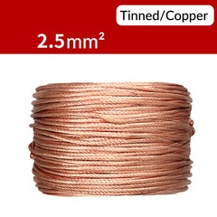 Round Copper/Tinned plated Braid Cable Copper Braid Wire Ground Lead 2.5-120mm²