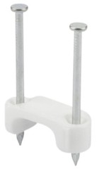 L.H. Dottie PLX50P, 1-3/8″ x 1/2″, White, 2-Nail, Insulated, Cable Staple, 1 pc