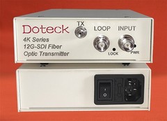 Doteck 12G-SDI 4K UHD Video Broadcast Quality Fiber Optic Transmitter Receiver M