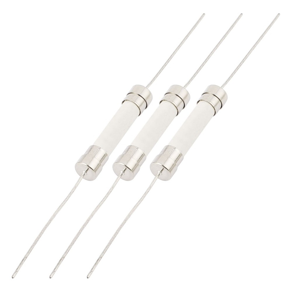 3pcs 250V 10A 6mm x 30mm Fast-blow Acting Axial Lead Ceramic Fuse