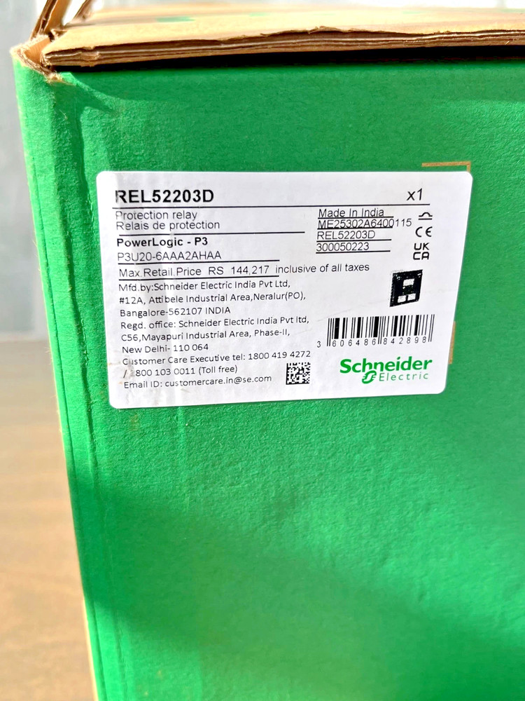 1PC- Schneider P3U20-6AAA2AHAA universal protection relay REL52203D- New