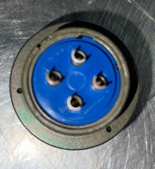 Amphenol Industrial 20-4P 4-257 Circular Connector Plug. NOS-SURPLUS