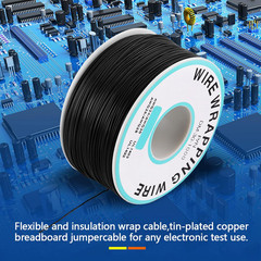 30AWG Wire Tin Plated Copper Single Core 250 Meters 0.6mm Flexible Silicone Coat