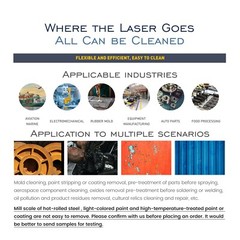 US 1500W Laser rust remover machine Fiber Laser Cleaning Machine 220V 1-Phase