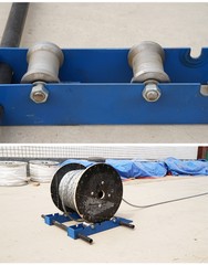 Cable Drum Roller Reel Dispenser for Cable Drums Dia. 12-47″ Load 3307lb/1500KG