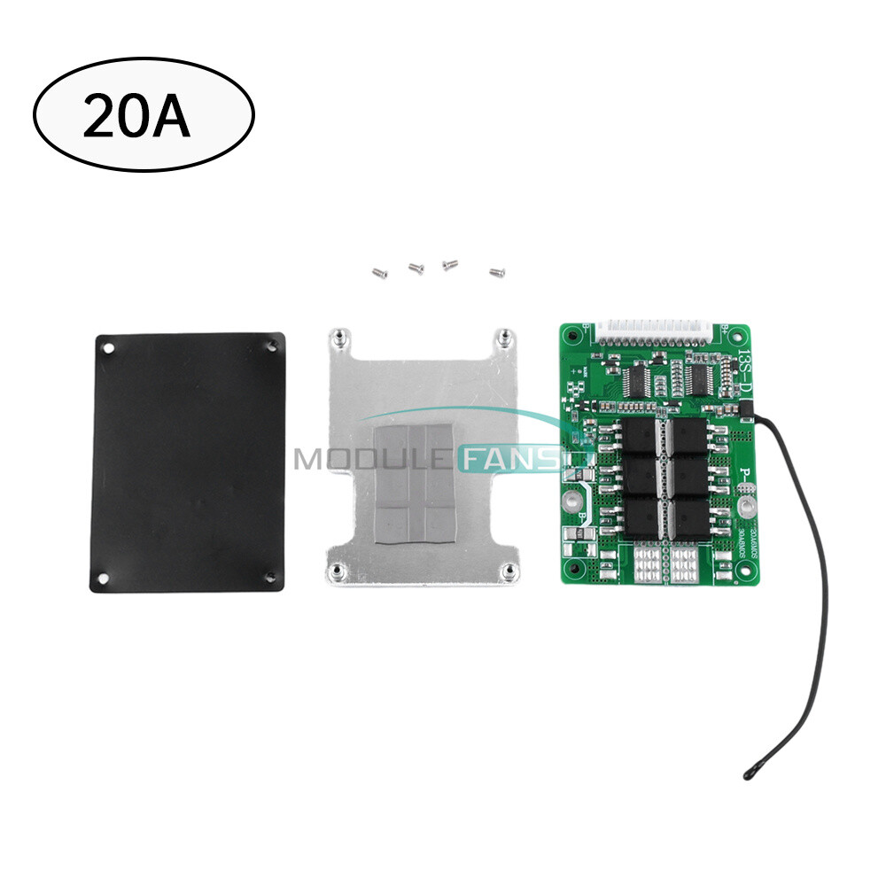 13S 48V 20A 30A Same Port Battery Protection Board for 18650 Li-ion Battery