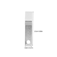 10Pcs Battery Spring Contact Plates Durable Silver Steel for Home Electronics