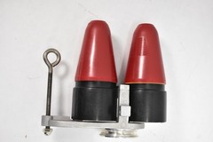 Hubbell IS200FT Loadbreak Connector 15kV 25/28kV 200A Feed-Thru Red Black