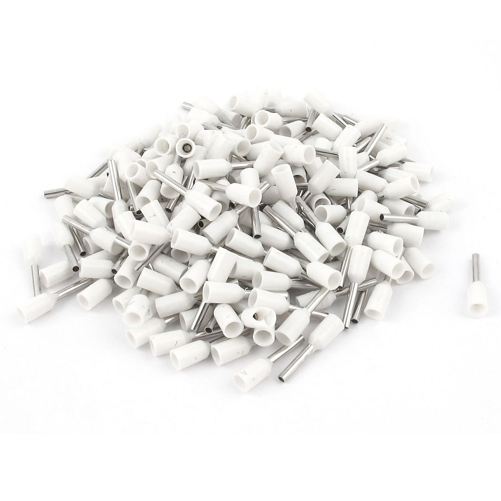 200 Pcs Crimp Cord End Terminal Pre Insulated Ferrule White E7508 20AWG 0.75mm2