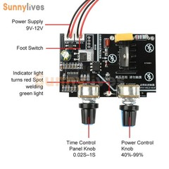 40A Spot Welder Control Board Adjustable Time Current Solid-State Relay Control