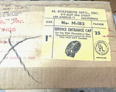 1″ HEAVY DUTY Service Entrance EMT/Rigid Weather Head Threaded Metal NEW M-182