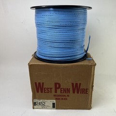 1000′ West Penn Wire 2452 – 22 AWG 2 Pair Stranded AL/Foil Shielded PVC Jacket