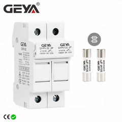 GYPV32 2P Parallel DC Fuse Holder 10*38Mm High Voltage Solar PV 1000VDC Fuse Lin
