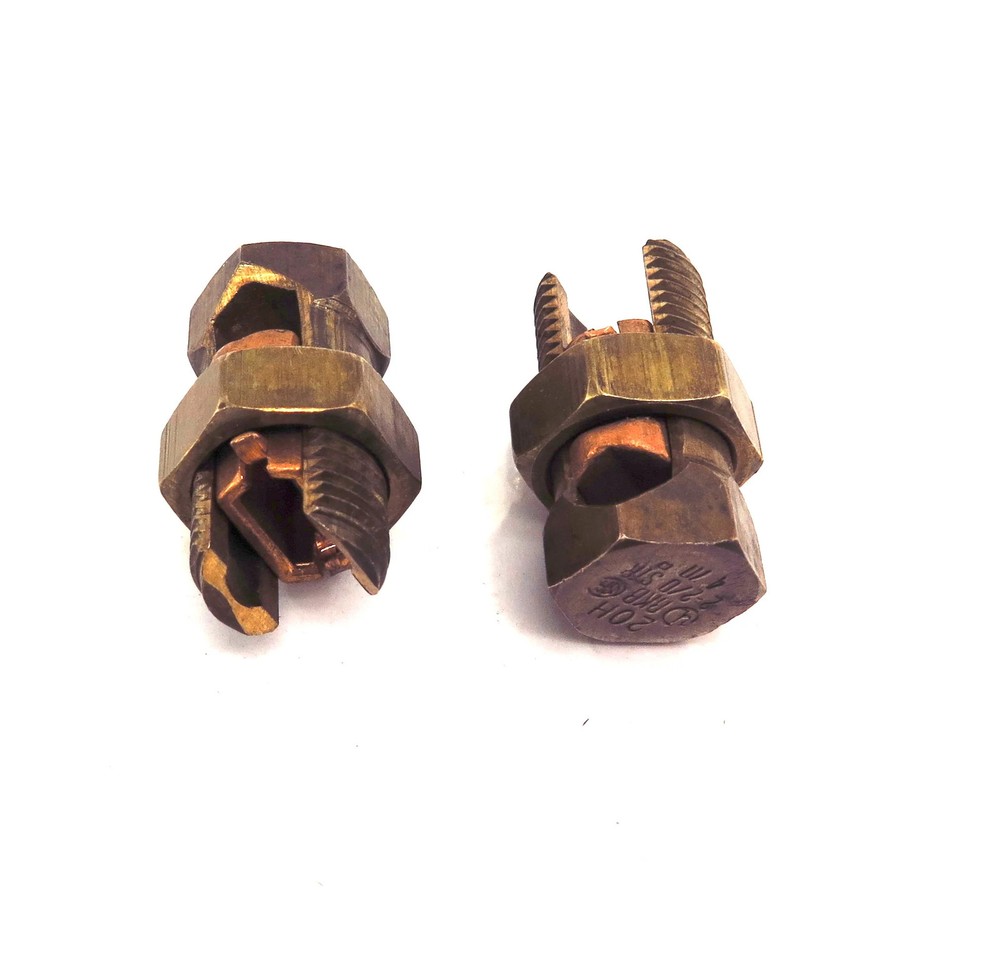 Blackburn BKB AWG 20H 2-2/0 Brass Split Bolt Connector (2)