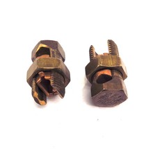 Blackburn BKB AWG 20H 2-2/0 Brass Split Bolt Connector (2)