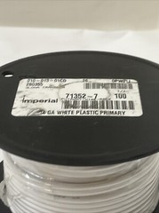 Imperial 71352-7 Primary Wire 14 Ga – White 100′