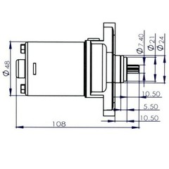 ATMT1-209 49cc 50cc 80cc 100cc Durable Starter Motor with Wire for 4-Stroke 139Q