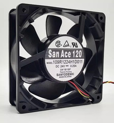 Sanyo 109R1224H1D011 DC24V 0.25A 12038 12cm 3-Wire Industrial Inverter Fanamk.t