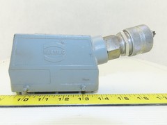 Harting HAN 24E-F 24-Pin Female Cable Connector Plug Aluminum Hood 16 Amp 500V