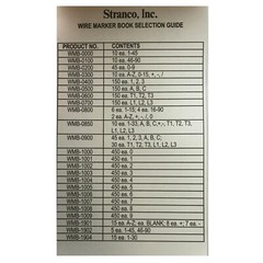 Stranco WMB-0000 Electrician 450 Cloth Sticker Wire Marker Booklet 10 Each 1-45