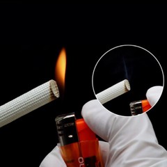 Φ1-50mm Silicon Fiber Glass Tube High Temperature Insulated Sleeving Black/White