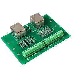 RJ45 Ethernet Connector Breakout Board Dual Network Port Input Screw Terminal❀