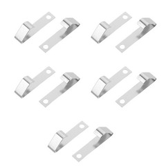 10 Pcs Battery Connection Shrapnel Silver Contact Charger Aa Spring Aaa Plate