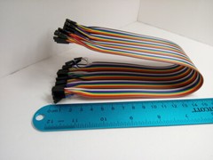 40 Pack 30cm 12” Row 2.54mm Female Female Dupont Cable Jumper Wire for Arduino