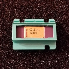Intel C2111-1 Static Ram, ceramic gold never used in carrier 1976 date code Rare