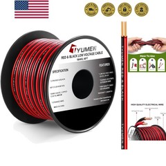 40FT 18 Gauge 2pin 2 Color Red Black Cable Hookup Electrical Wire LED Strips …