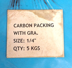 UNBRANDED GRAPHITE PACKING WITH CARBON FIBER CORNERS