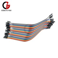 5X40P 200Pcs color dupont cable 2.54mm 1p-1p 20cm Female to Female For Arduino