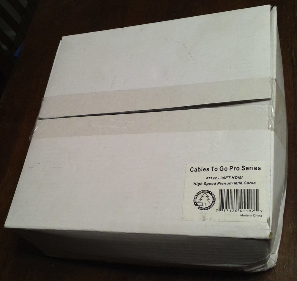 Cables To Go Pro Series 41192 – 35Ft HDMI HIGH SPEED PLENUM M/M CABLE