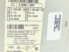 Allen-Bradley 160-BA06NSF1P1 Series C Variable Speed Drive 2.2KW/3HP