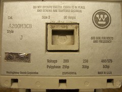 Westinghouse A200M3CB Size 3 Motor Starter 90 Amp 575v Volt 50HP 120v V Coil #5