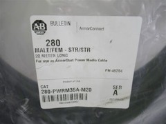 Allen Bradley 280-PWRM35A-M20, 20 Meter Power Cable Trunk Patch Cord Cable