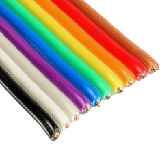 Flat Ribbon Cable 10P Rainbow IDC Wire 1.27mm Pitch 1m Long 2pcs