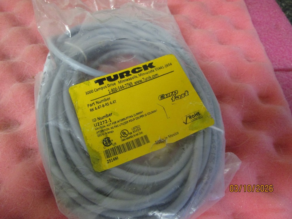 NEW TURCK Double Ended Cable Cordset RK 4.4T-8-RS 4.4T
