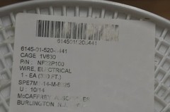 Air Craft Wire C21017-1 22AWG SILVER CORE CONDUCTOR 330 FT New