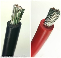 8 AWG Gauge Battery Cable, Marine Grade Wire Tinned Copper Auto, Boat, Solar