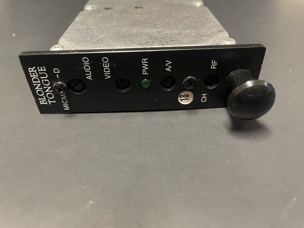 Blonder Tongue MICM-D Channel 18 Audio Video Fixed Channel Modulator 7797D 18 L2