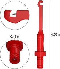 2PCS Multimeter Automotive Test Leads Kit with Wire Piercing Probe Clip, 4mm Ban