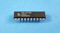 2Pcs- IC EE PLD, GAL16V8B-10LP, LATTICE, PAL Type, 10ns, PDIP10
