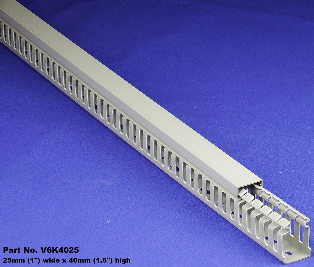 1 Set- 1″x1.5″x2m Gray High Density Wiring Duct & Cover UL/CE/CSA Listed