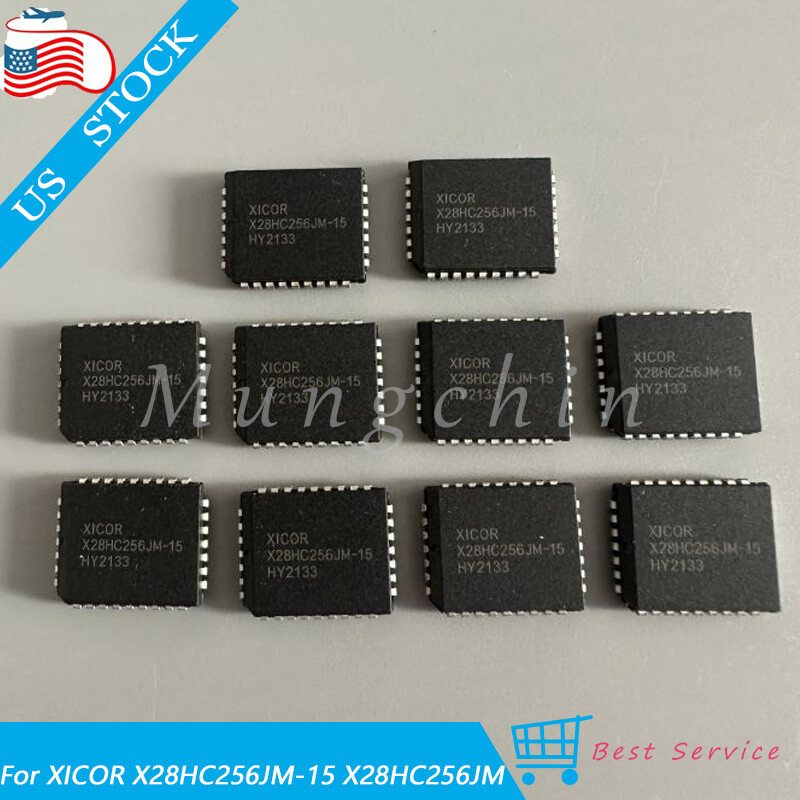 10pcs NEW For XICOR X28HC256JM-15 PLCC32 IC Chip 32Pins