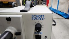 Schott Fostec DCR III FIBER OPTIC LIGHT SOURCE with Fiber spliter 8