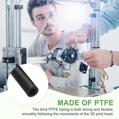 Polytetrafluoroethylene Tube 3.3ft, 6mm ID x 8mm OD (Black) for