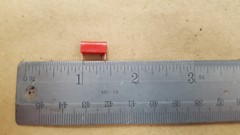 100 PCS. 2 PRONG RED HERMAN H. SMITH INC. JACKS