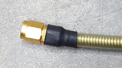 10” (inches) long Semi-Rigid CABLE 10046647-1 W/ RF Microwave Male SMA Connector