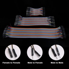 40P Dupont Male Female 10cm/15cm/21cm/30cm/40cm Jumper Wire Connectors Leads